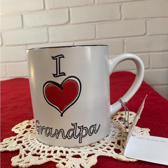 I Love Grandpa Coffee Mug Cup Holds 21 Oz. Brand New. - Picture 9 of 13